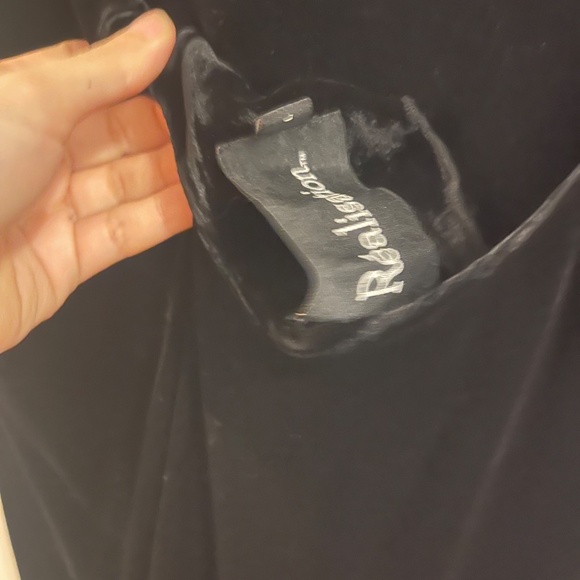 Realisation Par Black Velvet silk slip dress - Picture 8 of 10